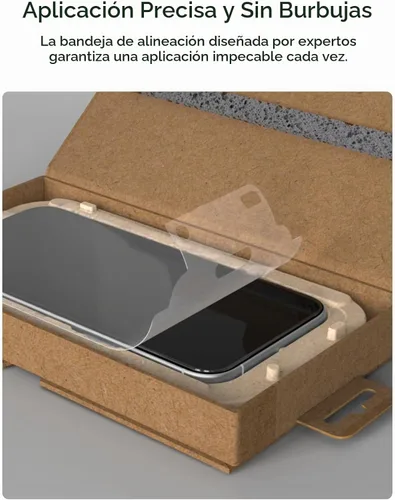 Vista 2 de iOttie Terra - Protector de pantalla de vidrio templado para iPhone 16, grado militar, dureza 9H, inastillable, resistente a los arañazos