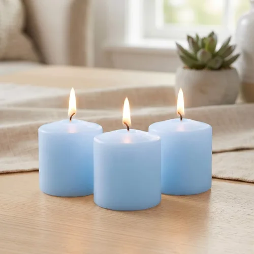 Vista 8 de Richland Tealight paquete de 100 velas de té de duración de 7 horas, color blanco Higlow Plata
