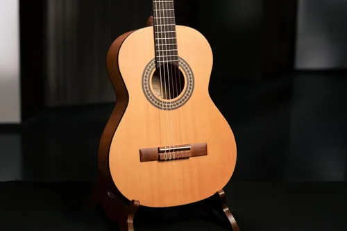 Vista 12 de Ortega Student Series - Guitarra clásica de nailon de 6 cuerdas, 3/4, tapa de cedro mate (RSTC5M-3/4)