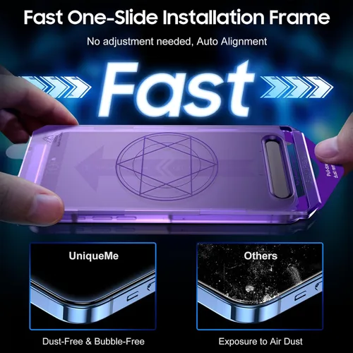 Vista 5 de UniqueMe Protector de pantalla de privacidad para iPhone 12/iPhone 12 Pro