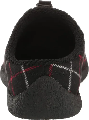 Vista 3 de KEEN Pantuflas Howser 3 Slide cómodas y duraderas para mujer, Cuadros Negros