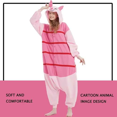 Vista 5 de SWEETXIN Adult Kid Unisex Onesie Pajamas Halloween Christmas Sleepwear Jumpsuit Cosplay Costume Suit for Women and Men