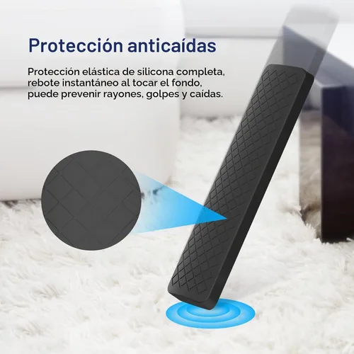 Vista 5 de USTIYA Funda remota para Xiaomi TV Box S (2.ª generación) Cubierta de control protectora Silicona (negro)