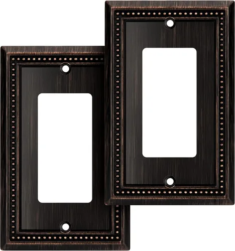 Vista 64 de Henne Bery Sunken Pearls Placa de Pared Decorativa de Servicio Pesado Placa de Interruptor Cubierta de Tomacorriente