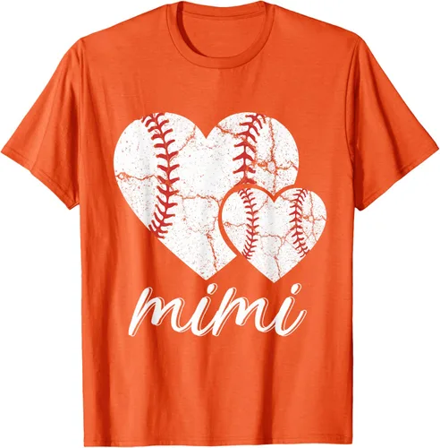 Vista 79 de Camiseta de béisbol Mimi para el Día de la Madre, Negro, S