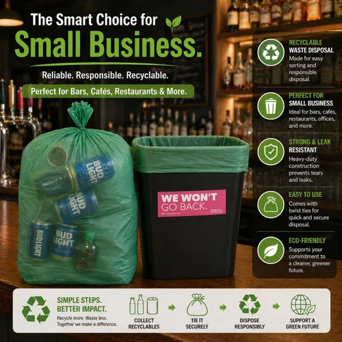 Vista 8 de Bolsas de basura biodegradables para cocina alta de 13 galones (120 bolsas), ecológicas, medianas, ecológicas, de 55 litros, aptas para vertederos
