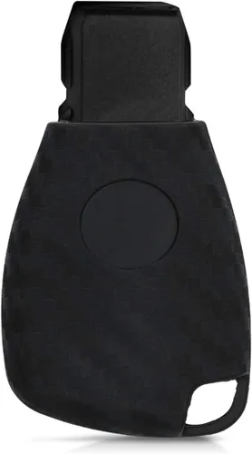 Vista 4 de kwmobile Funda de silicona para llavero compatible con llave de automóvil Mercedes-Benz de 2 a 3 botones