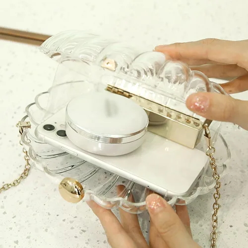 Vista 4 de Mini bolso cruzado con asa superior para mujer