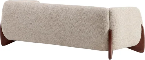 Vista 14 de Christopher Knight Home Almab - Sofá de 82 pulgadas, acogedor sofá tapizado Boucle de 3 plazas, sofá con marco de madera, cómodos sofás para sala