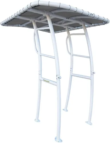 Vista 26 de FishMaster Pro Series - T-Top para Barcos de Pesca con Consola Central - Ajuste Universal - Recubrimiento en Polvo Negro - Parte Superior Negra