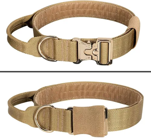 Vista 10 de EXCELLENT ELITE SPANKER Collar de perro de nailon ajustable resistente MetalBuckle Blcak (Talla: 16''-23.5'')
