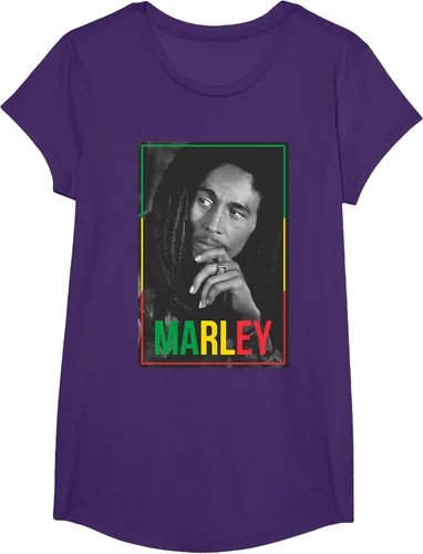 Vista 16 de Camiseta blanca oficial de Bob Marley Photo S Negro