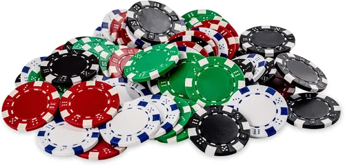 Vista 5 de La Ficha - Juego de fichas de póquer, 100 fichas resistentes y resistentes, incluye 4 fichas de color para jugar, caja de acrílico hecha a mano