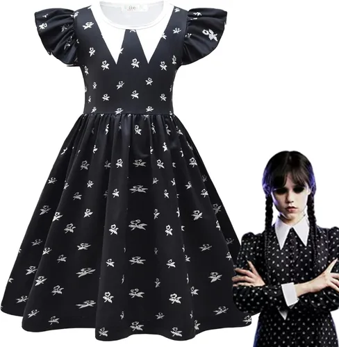 Vista 2 de XXTWYY Disfraz de cosplay para niñas, vestido elegante de Halloween