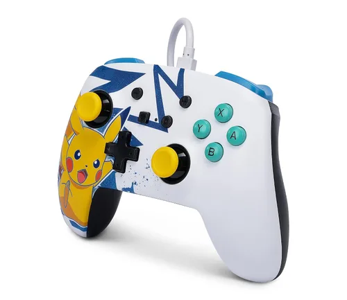 Vista 5 de PowerA Enhanced Wired Controller for Nintendo Switch - Pikachu High Voltage