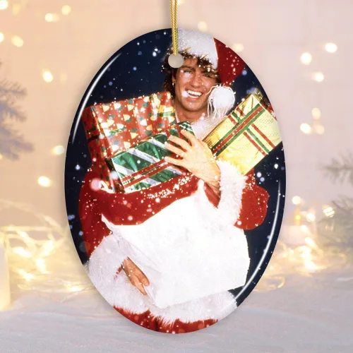 Vista 6 de All I Want for Christmas is You - Elegante adorno artístico musical de Navidad, decoración clásica para árbol