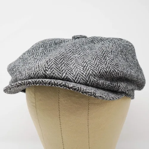 Vista 4 de Borges & Scott Gorra Lomond Newsboy - 100% lana tejida a mano - Harris Tweed - Resistente al agua