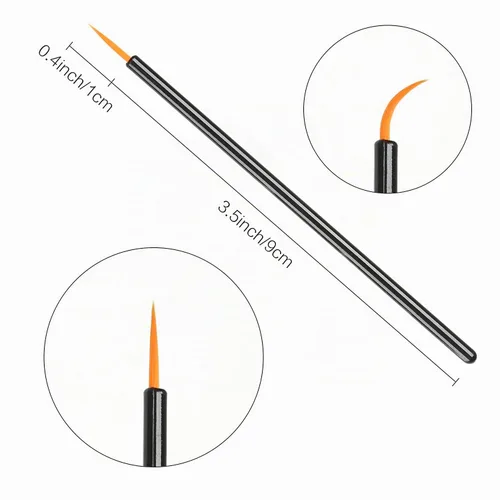 Vista 2 de Akstore 200 cepillos desechables para rímel de ojos, cepillo de pestañas, aplicador, kits de herramientas de brochas de maquillaje