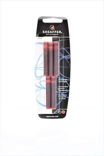 Vista 5 de Sheaffer Skrip - Cartuchos de tinta para pluma estilográfica, color rojo