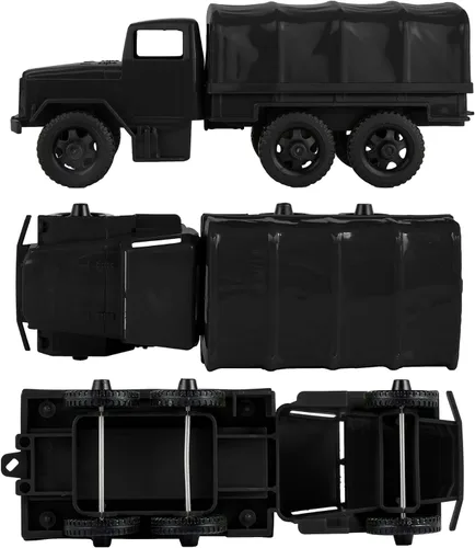 Vista 3 de TimMee - Camiones de plástico para hombre, color negro, M34 Deuce y media carga, fabricados en EE. UU