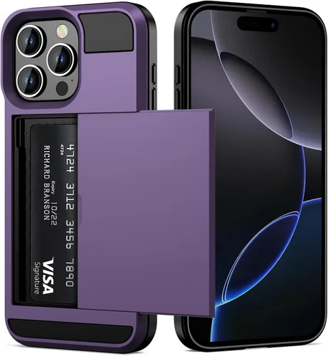Vista 12 de Vofolen Funda para iPhone 16 con tarjetero y cartera