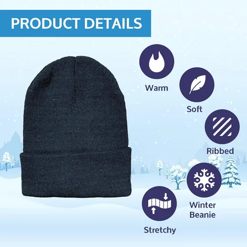 Vista 5 de Yacht & Smith Winter Beanies Wholesale Bulk Cold Weather Unisex Hat