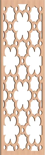 Vista 180 de 9 3/8"W x 24 3/8"H x 1/4"T Southgate Decorativos Paneles De Pared De Madera Calado, Abedul