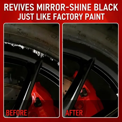 Vista 3 de Pintura de Retoque para Llantas Negro Brillante, Pintura para Llantas para Raspones de Bordillo y Rayones, Kit de Reparación de Rayones de Ruedas