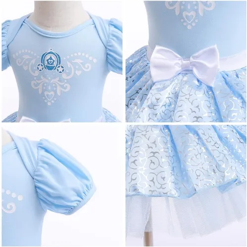 Vista 237 de Disfraz de princesa de Belle Sofía Blancanieves para niñas pequeñas, disfraz de princesa, Navidad, Halloween, mameluco con diadema
