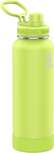 Vista 64 de Takeya Actives Botella de Agua con Tapa de Boquilla, Botella con Doble Aislamiento de Acero Inoxidable, Apta para Lavavajillas y Sin BPA, Botella