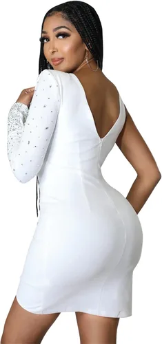 Vista 2 de Conjunto sexy de 3 piezas de ombliguera con diamantes de imitación para mujer, pantalones cortos, blazer, chaquetas, fiesta, club, conjunto