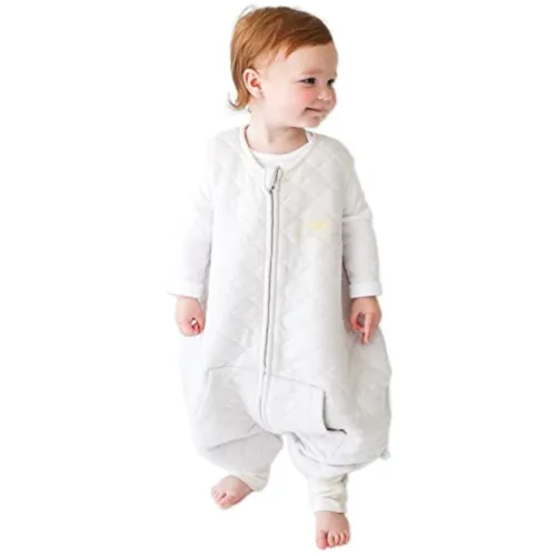 Vista 15 de Dreamsuit Saco de Dormir para Niños Pequeños con Pies – Saco de Dormir Caminante con Piernas, Rayón hecho de Bambú, Verano 0.8 TOG, Cremallera de 2