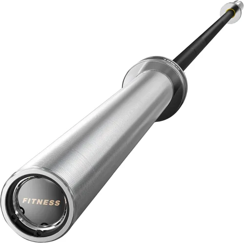 Vista 12 de PAPABABE Olympic Barbell, 4ft/6.5ft Straight Barbell for Strength Training and Technique Adjusting, 2 inch Womens Olympic Bar with Moderate Knurling