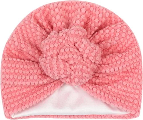 Vista 21 de Gorro de punto para bebé con lazos lindos turbante para envolver el sombrero (MZ6)