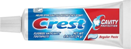 Vista 2 de Crest Cavity Protection Pasta de dientes regular, tamaño de viaje, 0.85 oz (24 g) - Paquete de 10