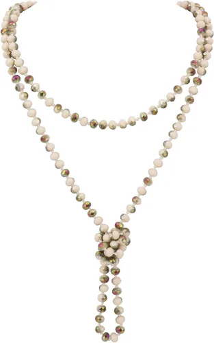 Vista 26 de Firstmeet Collar largo de cuentas de moda con nudo de cuerda, versátil, 60 pulgadas, joyería de disfraz para mujer Aqua Sky AB