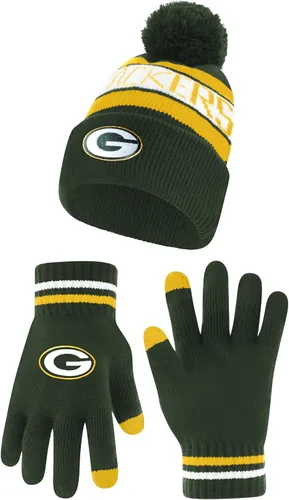 Vista 41 de Ultra Game Adults NFL Official Super Soft Winter Beanie Knit Hat With Warm Touch Screen Gloves