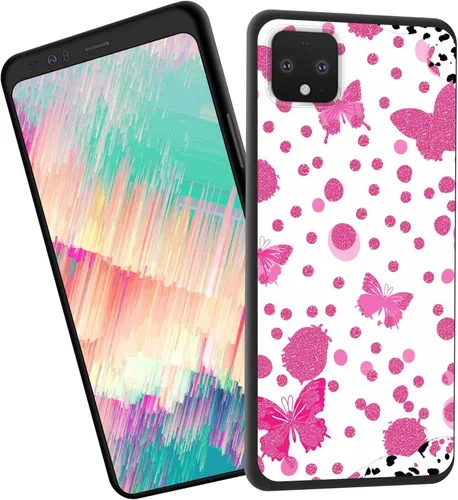 Vista 459 de Funda delgada para Google Pixel 4 XL, funda delgada de silicona de TPU suave a prueba de golpes para Google Pixel 4 XL, astronauta Galaxy