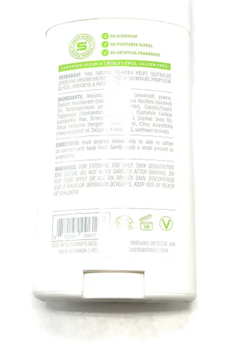 Vista 3 de Desodorante natural libre de aluminio Schmidt's para protección contra el olor y frescura durante 24 horas, Bergamota + Lima vegano, certificado