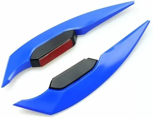 Vista 10 de Wings Side Fairing Motorcycle Winglets Fairing Side Spoiler Wind Wing Stickers Universal for Nt 1100 for Fz6 for Remax WHITE