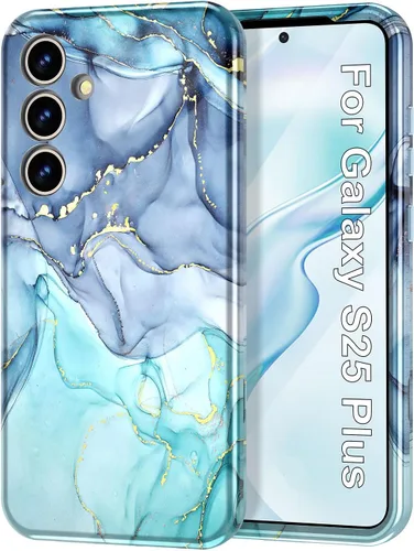 Vista 14 de Btscase para Samsung Galaxy S25, [Probado contra caídas de grado militar] Funda protectora de diseño de patrón de mármol, resistente, delgada