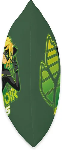 Vista 2 de Miraculous Ladybug-Gamer Collection-Cat Noir Wins - Almohada de 16 x 16 pulgadas, multicolor