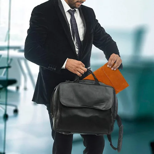 Vista 7 de Allinside Funda para laptop de 13-13.3 pulgadas para MacBook Pro 14, Air 13 Marrón
