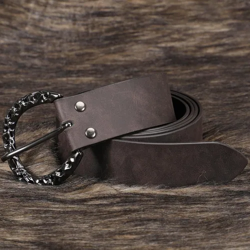 Vista 5 de Cinturón de espada medieval ajustable, funda de espada vikinga, cinturón renacentista para LARP, caballeros y cosplay pirata
