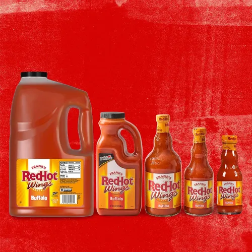 Vista 18 de Frank's RedHot Salsa picante para alitas de búfalo, 12 fl oz