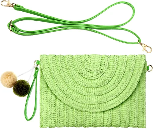 Vista 14 de Frienda Bolso bandolera de paja para mujer