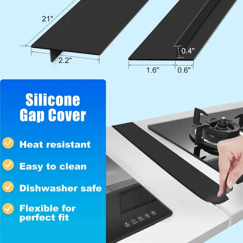 Vista 6 de Cubierta superior para estufa eléctrica (28.5 x 20.5 pulgadas), cubierta superior de estufa de vidrio resistente al calor, protector de estufa