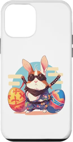 Vista 12 de iPhone 15 coloridos huevos de Pascua caza Ninja conejillo de indias con orejas de conejo
