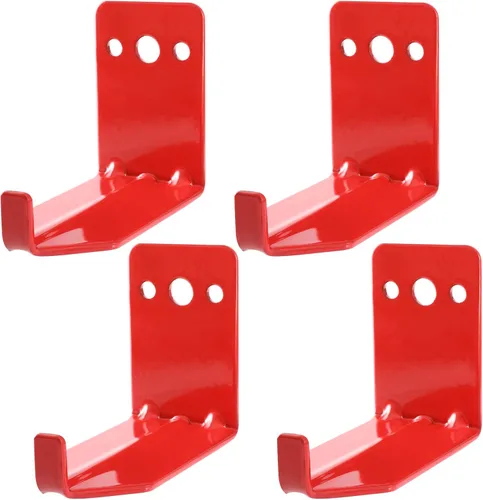 Vista 2 de Huazu Soporte para extintor de incendios, paquete de 4 ganchos de pared para extintores de 5 a 40 libras, soporte universal con tornillos