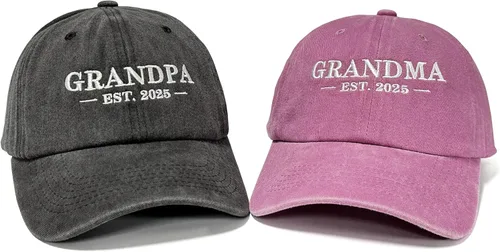 Vista 48 de Hepandy Mr Mrs Mom Dad Captain First Mate Mama and Mini Sombreros de béisbol